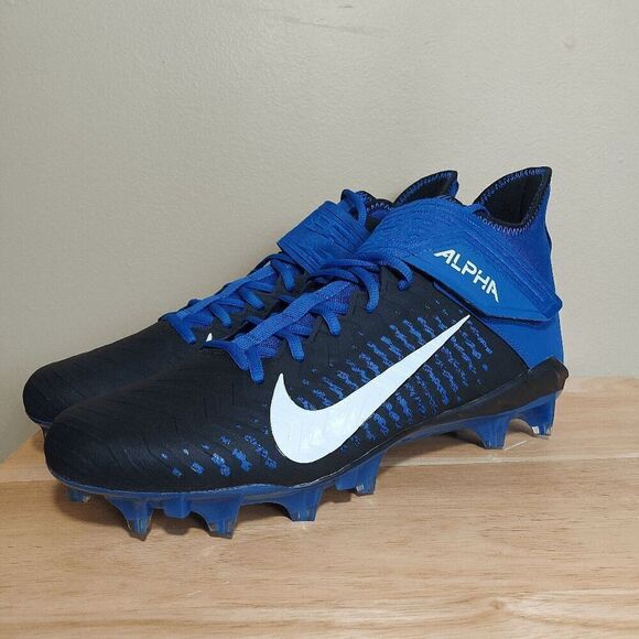 Nike Alpha Menace Pro 2 Mid Football Cleats Black Blue BV3945-400 Mens Size 12.5 main image 6